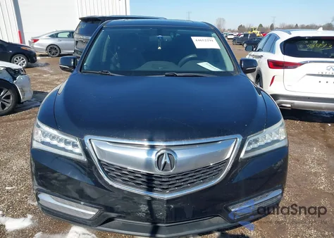 2014 Acura Mdx z USA, uszkodzony, nr VIN 5FRYD3H25EB006575